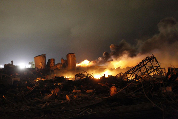 Dozens feared dead in Texas plant blast