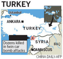 Turkey says Syria was behind car bombings
