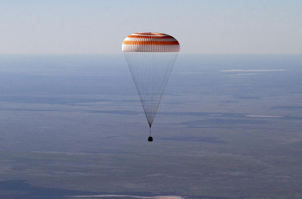 Russia's Soyuz space capsule returns to Earth