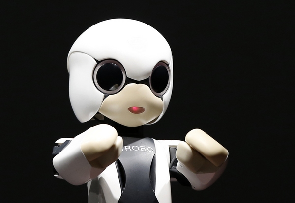 Humanoid communication robot Kirobo moves during its unveiling in Tokyo June 26, 2013. Japan develops robot astronaut
