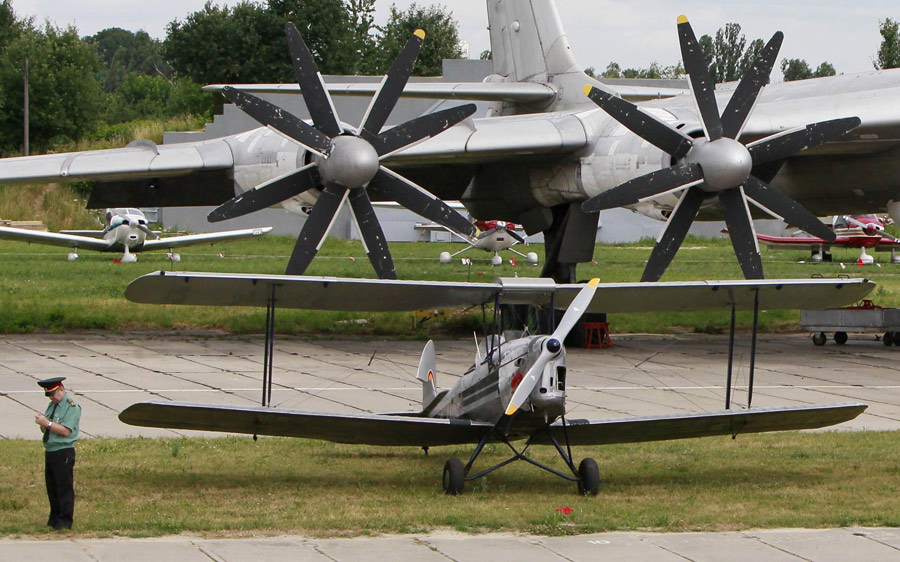 Festival of vintage planes in Ukraine