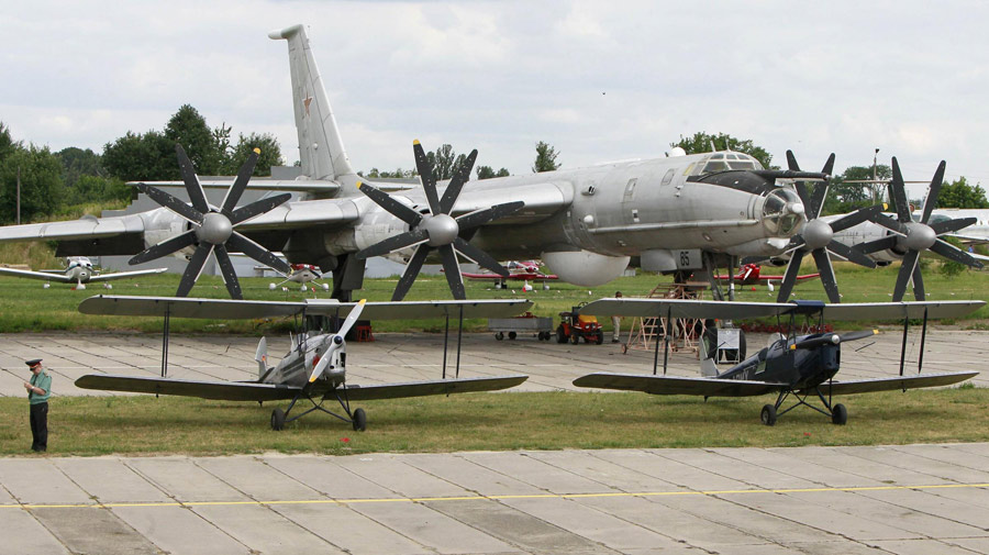 Festival of vintage planes in Ukraine