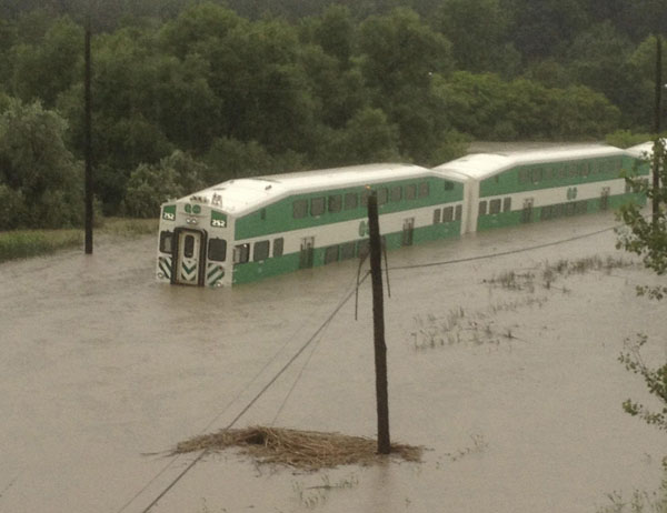 Heavy rainstorm hit Toronto