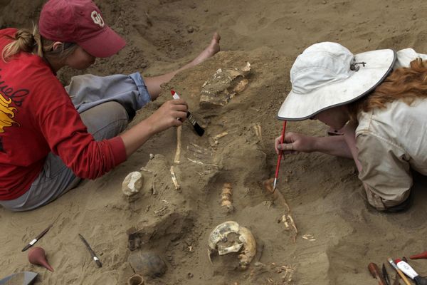 Ancient Peruvian tomb excavated