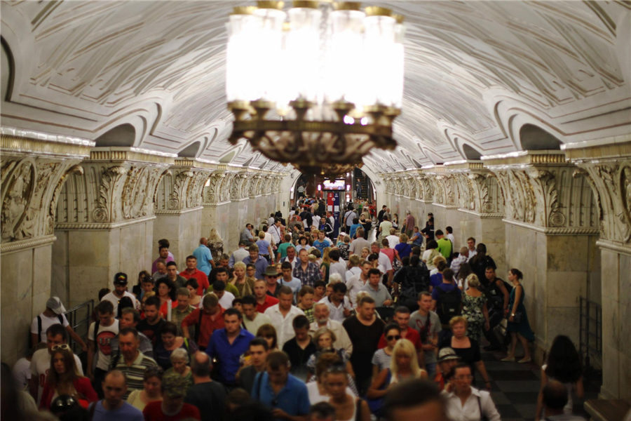 Riding the Moscow metro