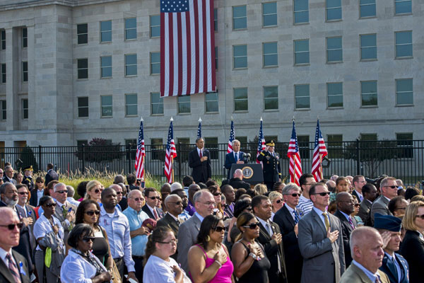 US marks 12th anniversary of 9/11 attacks