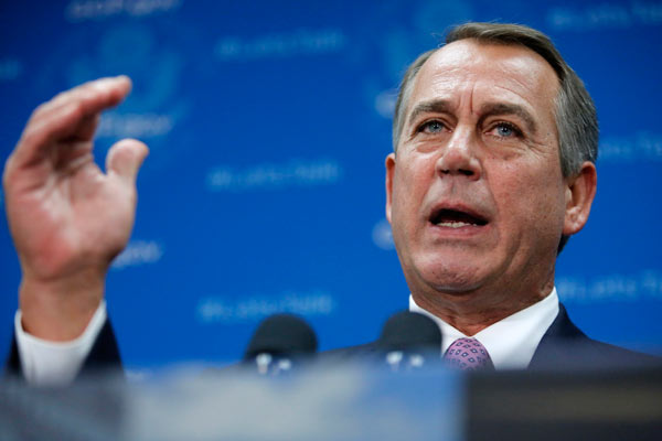 Boehner: US on path to default if Obama won't negotiate