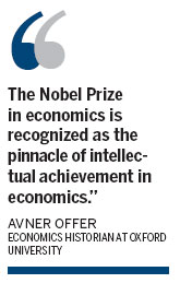 Nobel economists rarely get to influence policy