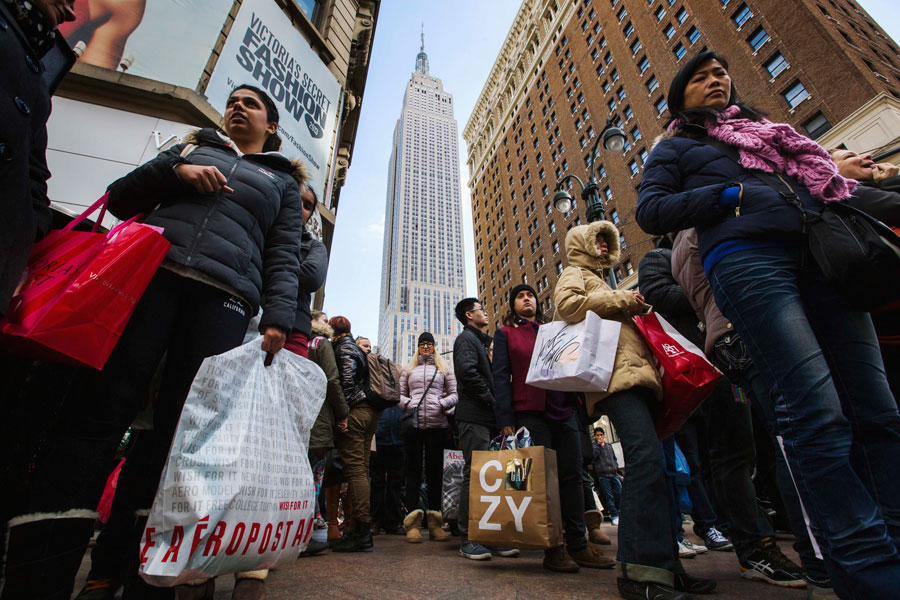 Black Friday shopping stampede in US