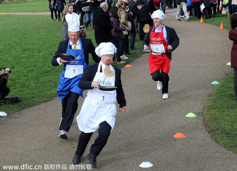 It's a toss-up who wins on Pancake Day