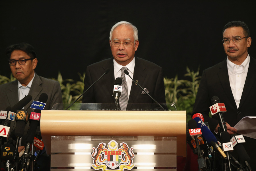 Malaysian PM says MH370 ended in ocean