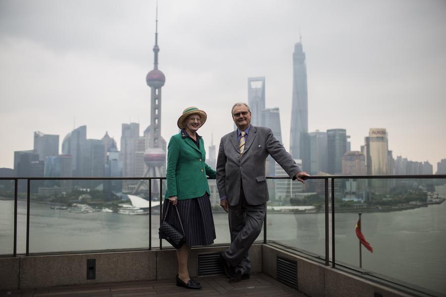 Danish Queen Margrethe II visits Shanghai