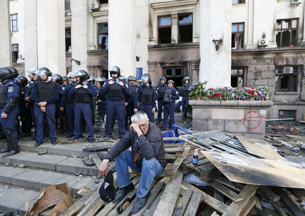 Clashes at Ukraine's Odessa kill at least 43