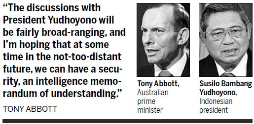 Abbott aiming to mend ties with Jakarta