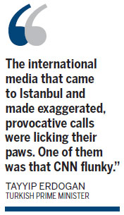 Erdogan: CNN coverage of Turkey protests aimed at fomenting unrest