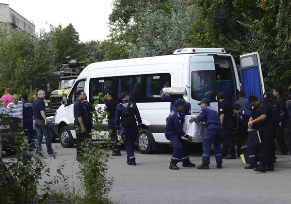 Remains of MH17 victims reach Ukrainian city