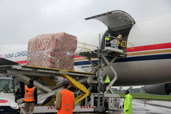 Chinese medical supplies arrive in Sierra Leone