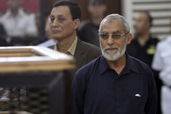 Egypt court sentences Brotherhood's top leader to life in prison