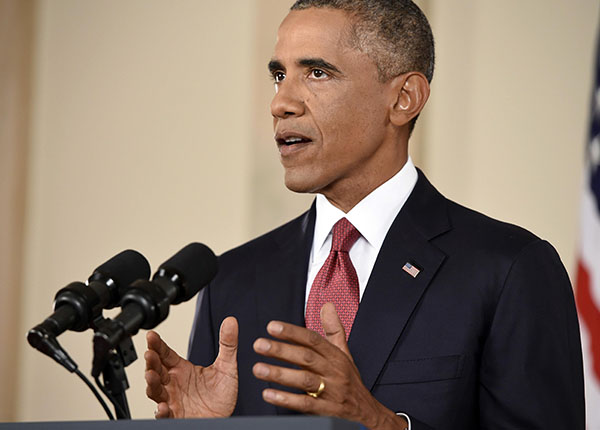 Obama orders airstrikes in Syria for first time