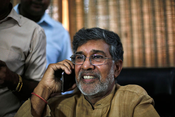 India's Nobel Peace Prize laureate hopeful of winning war against child slavery