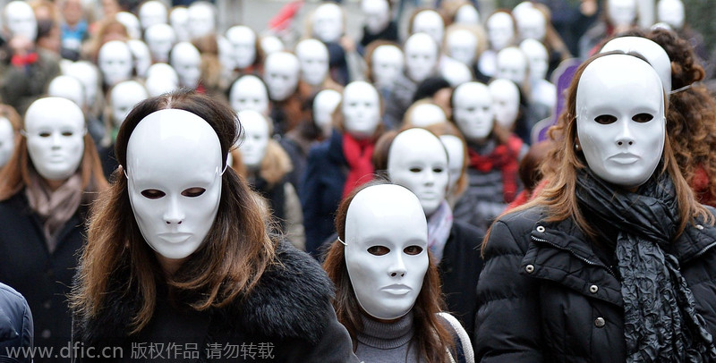 Protesters rally against violence to women