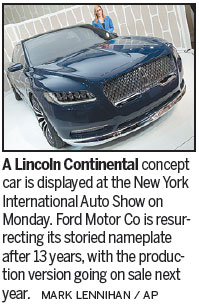 Ford unveils return of the Continental