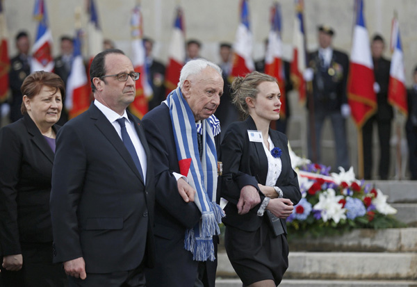 French president visits former concentration camp