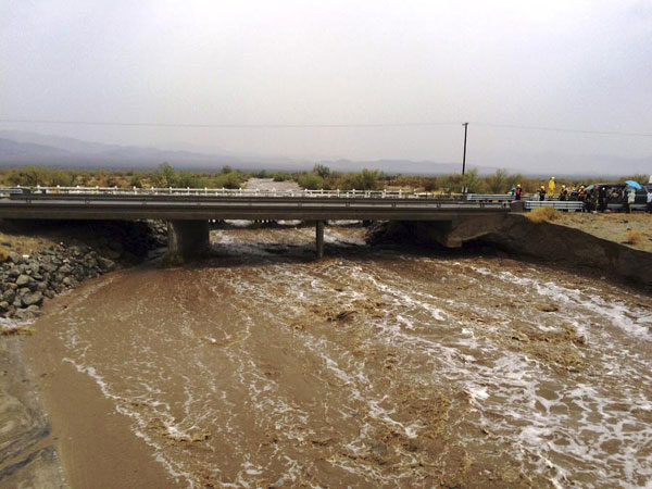 Bridge collapses amid heavy rains in California