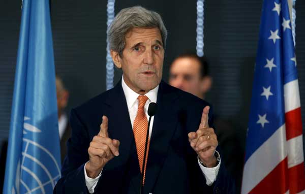 Kerry says important to agree on steps to calm Israeli-Palestinian unrest