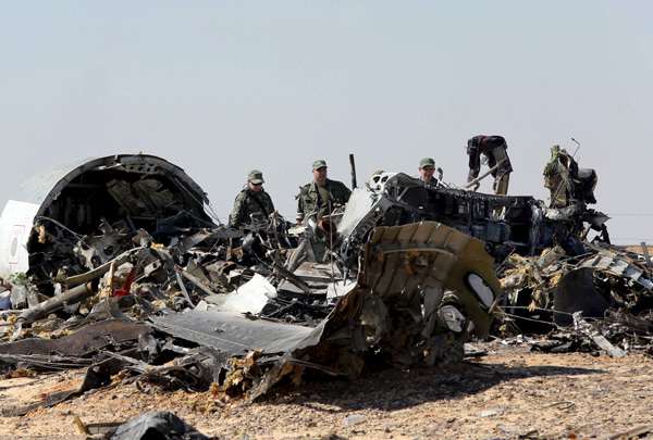 Russia says bomb did down Airbus A321 plane over Egypt last month