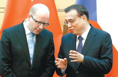 Li hails ties with Czech Republic