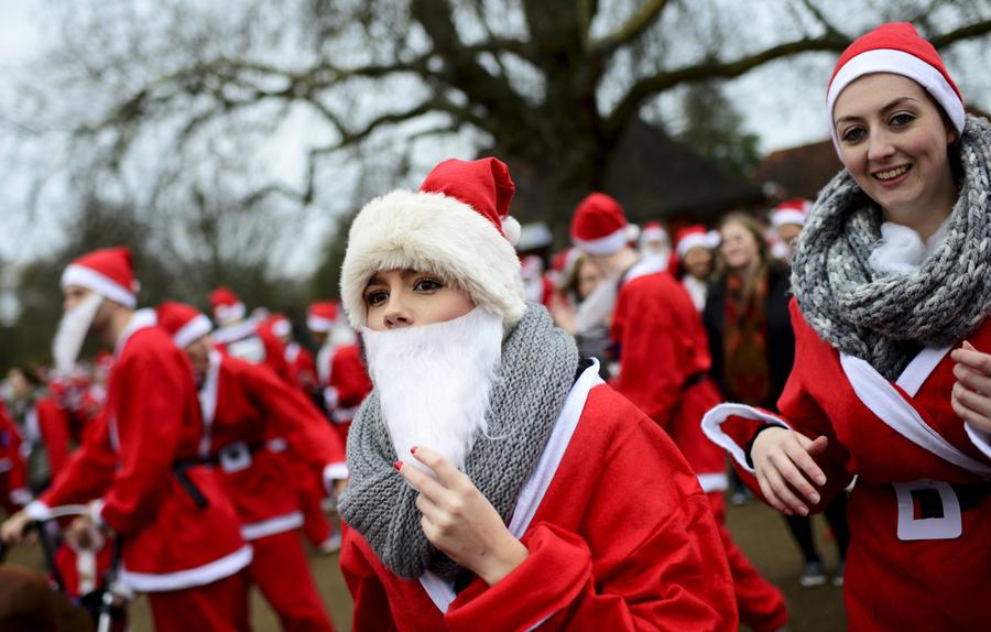 Riding with Santa Claus around the world