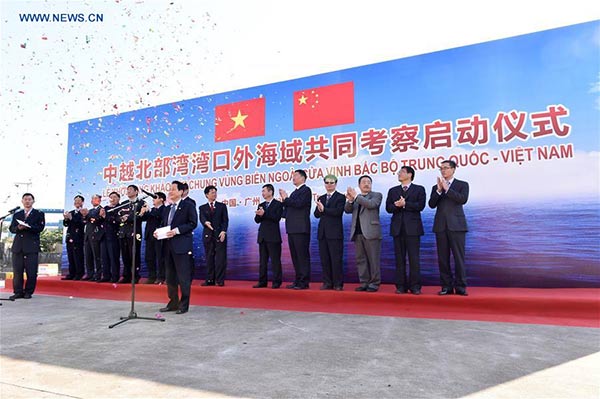 China, Vietnam launch joint inspection on waters outside Beibu Gulf