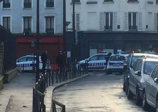 Man with knife shot dead outside police station in Paris: report