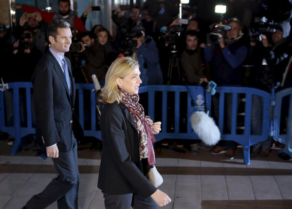 Spain's Princess Cristina stands trial on tax fraud charges
