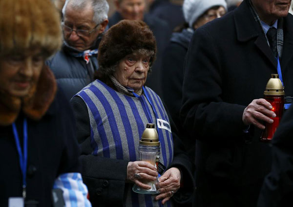 Ceremony held in Auschwitz Camp to remember the Holocaust