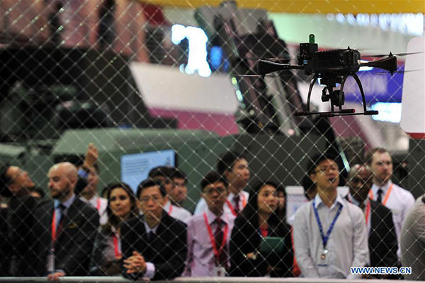 Singapore airshow kicks off at Changi Exhibition Center
