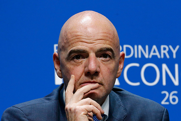 Europe's Infantino chosen to lead FIFA into new era