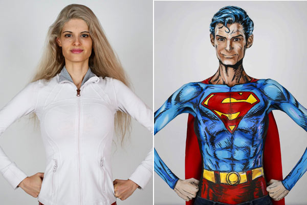 Artist tells of her online brush with Superman