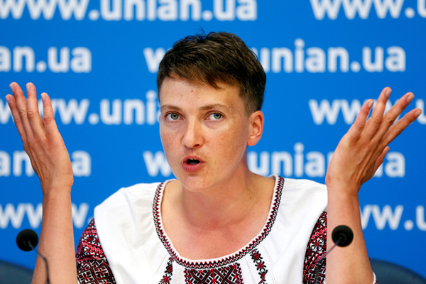 Ukraine's Savchenko on hunger strike for release of war prisoners