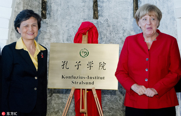 Merkel opens Germany's 17th Confucius Institute