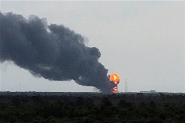 Rocket explodes on launch pad in blow to Elon Musk's SpaceX