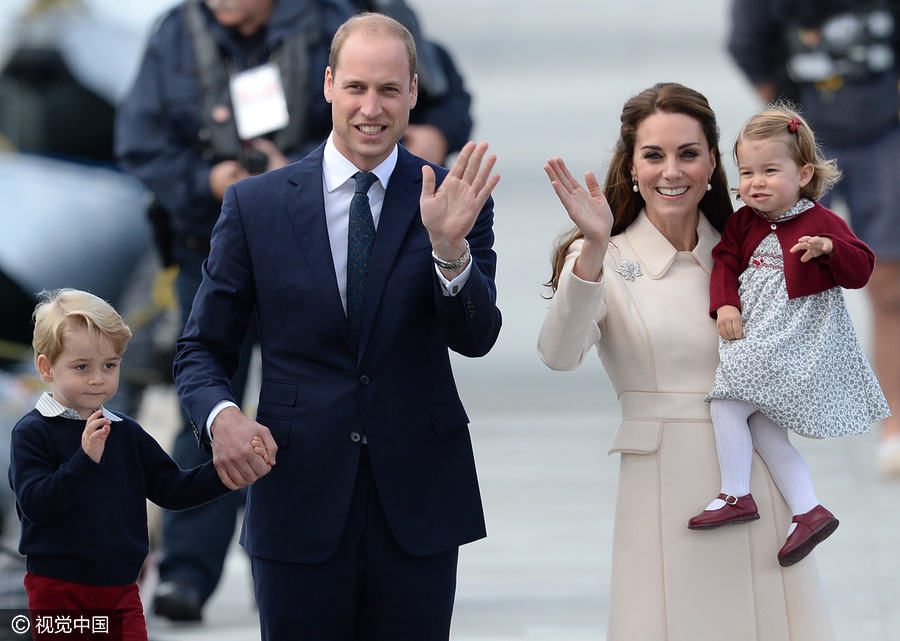 The royal family bids farewell to Canada