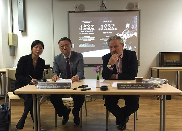 Nanjing Massacre exhibition opens in France