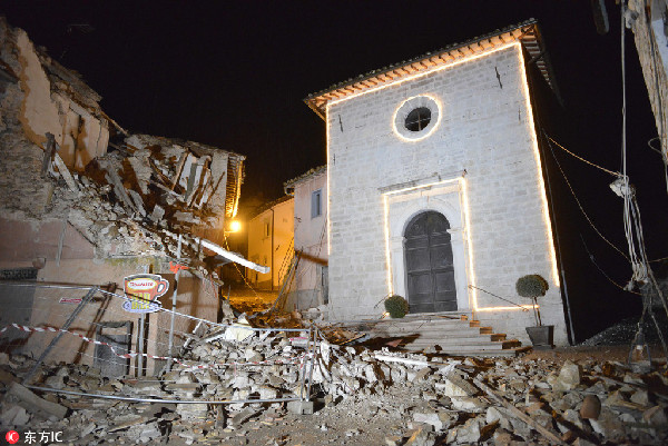 Strong earthquakes hit central Italy; no deaths reported