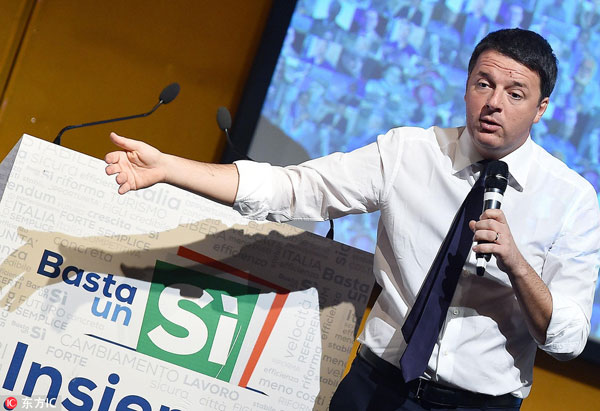 Italy to still have gov't even if 'No' wins referendum: Renzi