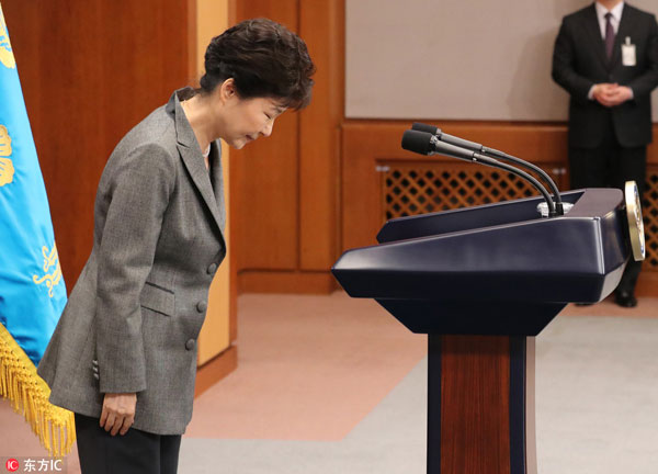 South Korea's Park asks parliament to find way for her to step down