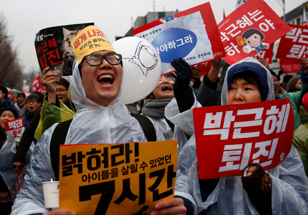 Rift deepens among S Korean politicians over ways to remove president