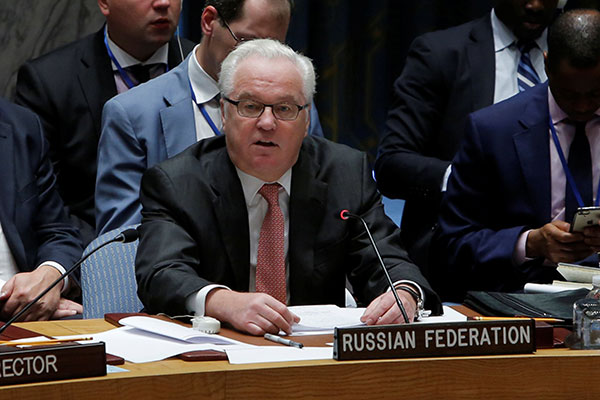 Russian envoy tells UN Security Council fighting in eastern Aleppo 