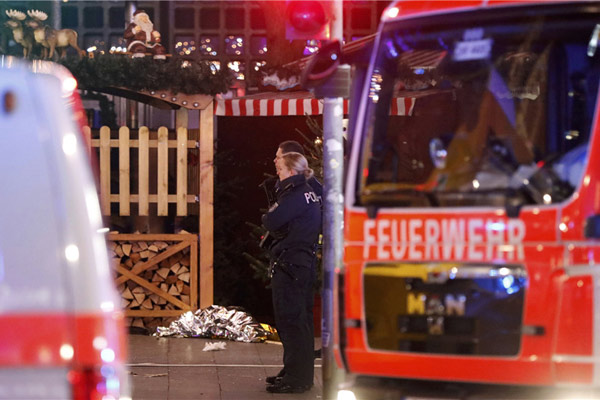 Merkel says terror linked to carnage